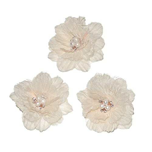 MUSISALY 3stücke Blumen Haarspange Mädchen Haar Clip Barrette Perle Verziert Haarnadel Schmuck Für Party Alltag von MUSISALY