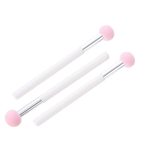 MUSISALY 3 Stück Puderquasten in Stiftform Make-up-schwämme Mit Griff Für Concealer Und Kosmetik-tools Praktisch Für Damen von MUSISALY