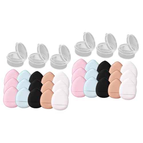 MUSISALY 30 Stk Frauen-Make-up-Puff makeup puff fixing puder Foundation-Puff finger puff Mini-Puff Mini-Puderquasten Foundation Windbeutel Lose Puder-Make-up-Pads Hydrophiles Polyurethan von MUSISALY