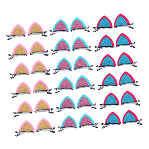 MUSISALY 30stücke Katzenohren Haarnadel Junge Mädchen Haarspange Filz Haarspange Haar Accessoire Für Mädchen Und Junge von MUSISALY