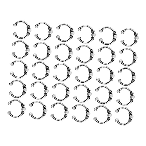 MUSISALY 30 Stück Metall-dreadlocks Haarzöpfe Ringe Modische Haarmanschetten Für Frauen Und Mädchen Haar-kopfschmuck Dekorative Haarmanschetten Party Hochzeit Modenschau Accessoire von MUSISALY
