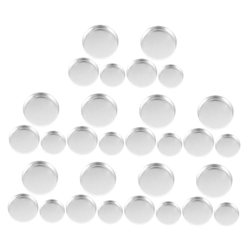 MUSISALY 30stücke Runde Lidschatten-pfannen Leere Aluminium-pfannen Für Diy Kosmetik Für Lidschatten Und Highlighter Tragbare Make-up-organizer Für Unterwegs von MUSISALY