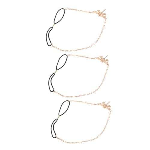 MUSISALY Haarschmuck Damen Kette Kopfschmuck Stirnkette Strass Stirnband Dekorative Kopfkette von MUSISALY