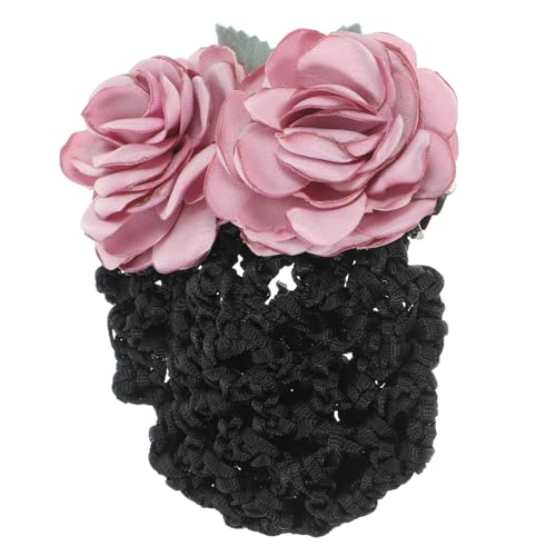 MUSISALY 3St Haarknoten Abdecknetz Haarnetze Blumen-Haarnetz-Dutt-Abdeckung haarschmuck haar handtuch schleifen haarspange Krankenschwester Haarknoten Netz Haarnetz für Dutt Stoff Violett von MUSISALY
