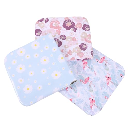 MUSISALY 3stücke Mini Kosmetiktaschen Tragbare Make-up Taschen Für Damen Multifunktionale Aufbewahrung Für Münzen Ohrhörer Und Schmuck Stilvolle Designs Dahlien Blütenblätter von MUSISALY