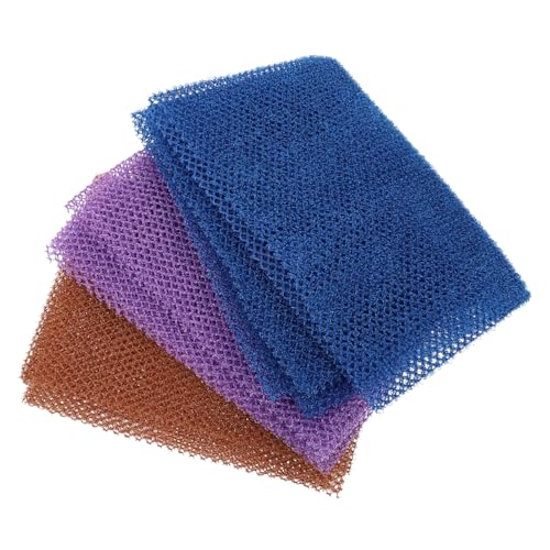 MUSISALY 3St Schaum netz für Badet ücher Badewäscher für den Körper Reichhaltiges schäumendes Handtuch exfoliating towel nagelhaut entfernen Körperschlamm-Peeling-Handtuch bad scheuertuch von MUSISALY