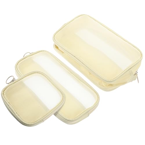 MUSISALY 3stücke Kosmetiktasche Mit Reißverschluss Kleine Schminktasche Für Damen Reise-schminktasche Make-up-Organizer-Tasche Tragbar Kulturbeutel Zum Aufbewahren von MUSISALY