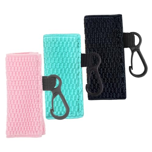 MUSISALY 3er Packung Gestrickte Lippenstifthüllen Lipgloss-taschen Mit Schlüsselanhängern Tragbar Für Reisen Und Draußen von MUSISALY