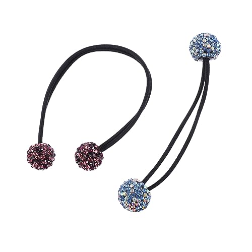 MUSISALY 3stücke Strass Haarband Glitzer Mit Kopfschmuck Mode Haargummiringe Für Damen Und Mädchen Für Hochzeiten Und Partys Hochelastische Gummibänder Dehnbar Und Langlebig von MUSISALY