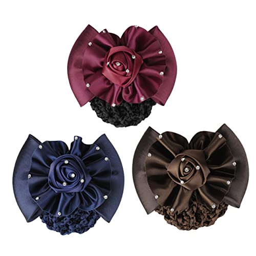 MUSISALY 3stück Bogen Haar Snoods Haar Clip Snoods Netze Für Brötchen Zubehör Für Damen Für Dünnes Und Dickes von MUSISALY
