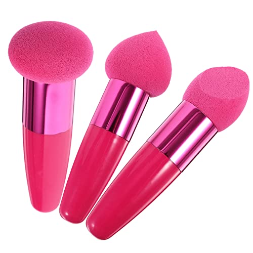 MUSISALY 3stücke Gesicht Kosmetische Puff Stifte Foundation Make-up Schwamm Applikator Für Frauen Mit Griff Für Täglichen Gebrauch Und Professionelles Make-up von MUSISALY