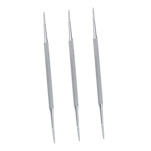 MUSISALY 3stücke Nagelhautschieber Aus Nagelhautentferner-löffel Nagelhautschäler-schaber Professionelle Nagelpflege-werkzeuge Rutschfester Griff Glatter Pickkopf Tragbar Und Praktisch von MUSISALY