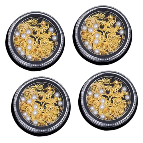 MUSISALY Silberne Nageldekorationen 4 Boxen Nagelanhänger Für Frauen Modische Nagelkunst Schmuck Langlebige Maniküre Zubehör Für Partys Und Alltag Selbstgemacht Nagelkunst Zubehör MUSISALY Silberne Nageldekorationen 4 Boxen Nagelanhänger Für Frauen Modische Nagelkunst Schmuck Langlebige Maniküre Zubehör Für Partys Und Alltag Selbstgemacht Nagelkunst Zubehör von MUSISALY