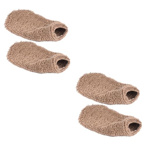 MUSISALY 4 Stück Badehandschuhe Aus Pflanzenfaser Körperwäscher Waschbarer Rückenpeeling Grauer Handtücher Rückenmassagehandschuh Peeling Bad Duschhandschuhe Schrubben von MUSISALY