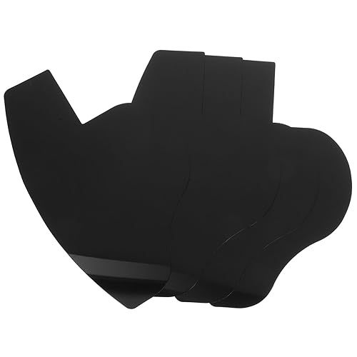 MUSISALY 4stücke Bart Gestaltung Werkzeug Haaransatz Design Karte Männer Bart Vorlage Für Haar Faser Spray Plastic Forming Guide von MUSISALY