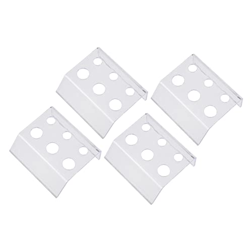 MUSISALY 4 Stück Farbregal Pigmenthalter Pigment-Organizer Lippen Farbhalter Pigmentbechergestell Kosmetiktablett Ständer für Tattoo-Halter Becherhalter für Pigmente Acrylsäure Transparent von MUSISALY