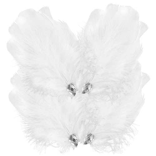 MUSISALY 4 Stück Federhaarnadeln Haarspangen Für Braut Hochzeitsschmuck Für Damen Strasssteine Leicht Und Bequem von MUSISALY