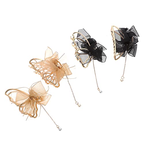 MUSISALY 4 Stück Schmetterlings-haarspangen Metall Große Haarklammern Haarklammerbacken Haarschmuck Für Mädchen von MUSISALY