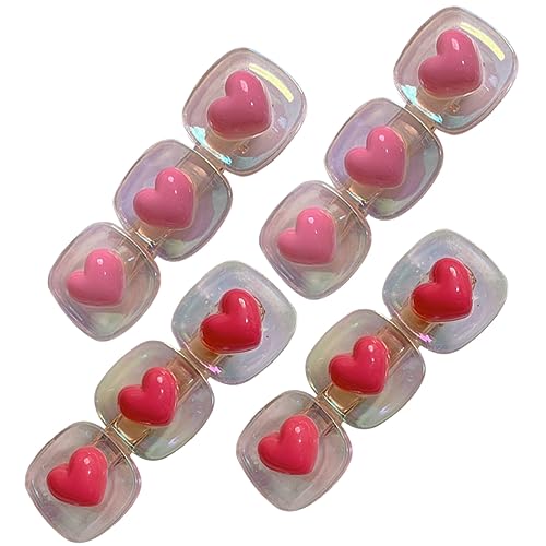 MUSISALY Herzform Haarspangen Aus Kunstharz 4 Stück Satz Haar-accessoires Für Damen Und Mädchen Zum Stylen Für Geburtstag Hochzeit MUSISALY Herzform Haarspangen Aus Kunstharz 4 Stück Satz Haar-accessoires Für Damen Und Mädchen Zum Stylen Für Geburtstag Hochzeit von MUSISALY