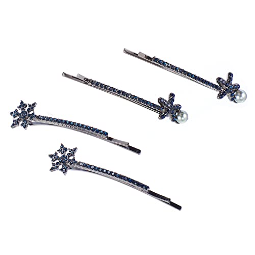 MUSISALY 4stücke Schneeflocken Seitliche Haarspangen Haar-accessoires Für Mädchen Frauen Haar-styling-klammern MUSISALY 4stücke Schneeflocken Seitliche Haarspangen Haar-accessoires Für Mädchen Frauen Haar-styling-klammern von MUSISALY