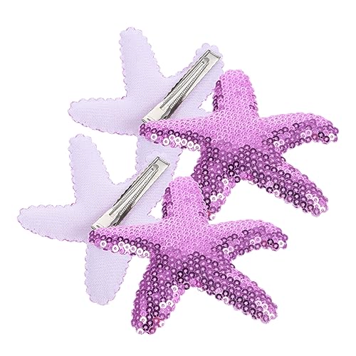 MUSISALY 4stücke Regenbogen Haarspangen Für Mädchen Farbenfrohe Stern-haarclips Mit Glitzer Haarschmuck Für Partys Und Besondere Anlässe von MUSISALY