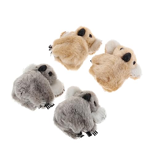 MUSISALY 4stücke Mini Plüsch Koala Haarspange Seitliche Haar Klammern Für Damen Plüsch Haar Klemme Clip Koala Haarschmuck Haarklammern Aus von MUSISALY