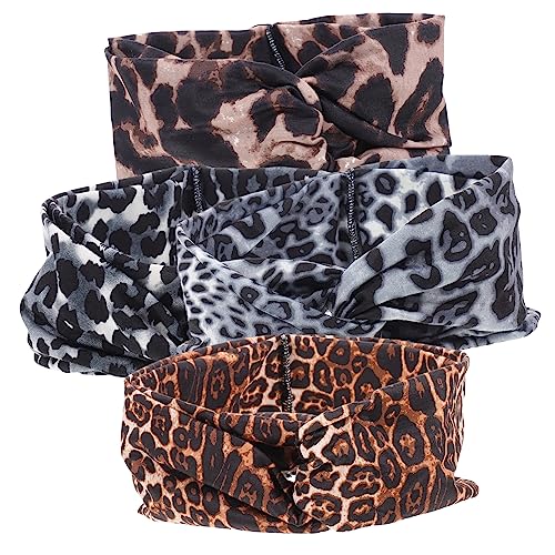 MUSISALY 4stücke Elastische Leopard Haarbänder Atmungsaktive Kopfband Für Sport Make-up Und Freizeitaktivitäten Für Yoga Laufen Und Mehr von MUSISALY