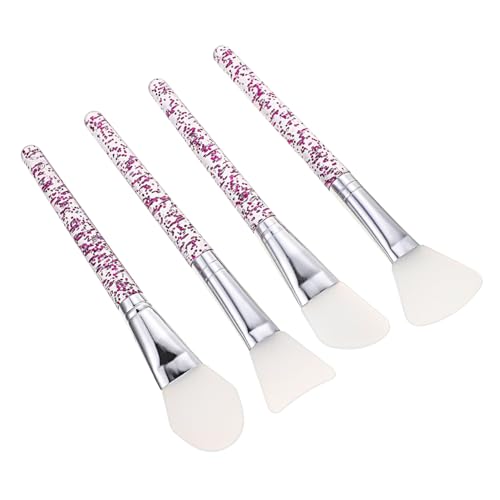 MUSISALY 4 Stück Maskenpinsel kosmetikpinsel makeup brushes grooming brush Cremespatel Handtuch Stirnband Pinselapplikator für für Silikonmasken Kieselgel von MUSISALY