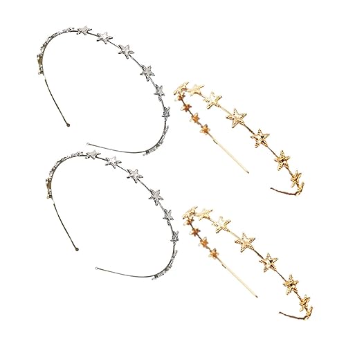 MUSISALY Stirnband Mit Fünfzackigem Stern Aus Legierung Elegantes Haarband Für Damen Und Mädchen Kopfschmuck Für Partys Und Feiertage von MUSISALY