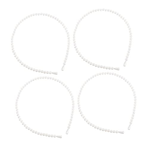 MUSISALY 4stücke Perlen Stirnbänder Für Frauen Perlen Haarreifen Kopfschmuck Haarschmuck Stirnbänder Für Damenhaar Haarreifen Für Mädchen Für Alltag von MUSISALY