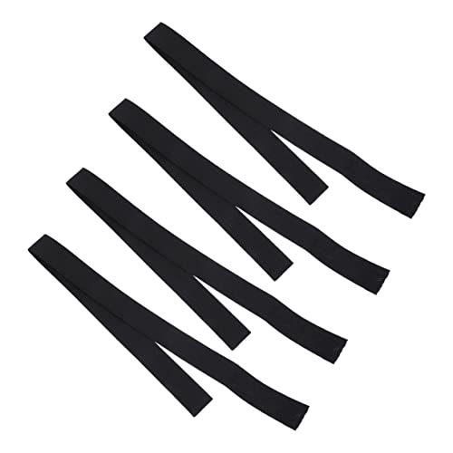 MUSISALY Perückenband Für Damen Elastisches Stirnband Verstellbares Haarband Schwarz Polyester Komfortabel Atmungsaktiv von MUSISALY