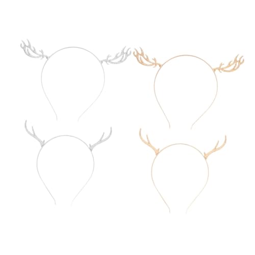 MUSISALY 4 Stück Rentier Geweih Haarreifen Für Weihnachten Verstellbar Legierung 4 Designs Lustiger Kopfschmuck Für Erwachsene Und Kinder Für Weihnachtsfeste Und Kostümpartys MUSISALY 4 Stück Rentier Geweih Haarreifen Für Weihnachten Verstellbar Legierung 4 Designs Lustiger Kopfschmuck Für Erwachsene Und Kinder Für Weihnachtsfeste Und Kostümpartys von MUSISALY