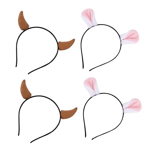 MUSISALY Stirnband Elch Geweih Haarband Set Weihnachten Haar Zubehör Festliche Kopfbedeckungen Für Weihnachten von MUSISALY