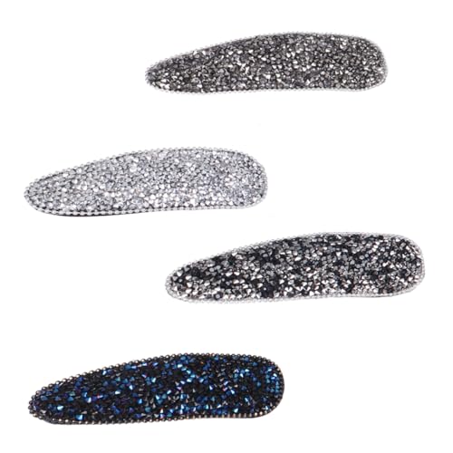 MUSISALY 4stücke Damen Strass Haarspangen Einfache Haarclips Dekorative Haarnadel Seite Haarspange von MUSISALY