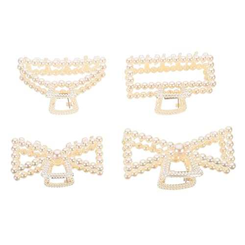 MUSISALY Haarspange Für Mädchen Mit Perlen Acryl Haarklammer Zum Binden Einfach Zu Bedienen Für Damen Kopf Schmuck von MUSISALY