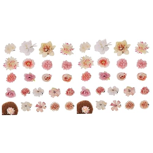 MUSISALY 42 Stk Haarnadel Blumenhaarspangen Für Frauen Haarspangen Für Kleine Mädchen Haarspange Haarschmuck Für Blumenmädchen Accessoires Für Lockiges Haar Frauenhaar Legierung von MUSISALY
