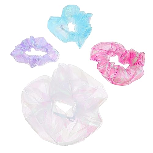 MUSISALY 4stücke Organza Scrunchies Seile Damen Scrunchies Seile Für Frauen Haarschmuck Lang Dünn Alltag Party Shopping von MUSISALY