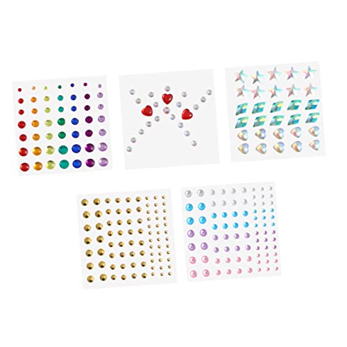 MUSISALY 5 Bögen Selbstklebende Strass-aufkleber Für Augen Und Gesicht Make-up-zubehör Nagelkunst-dekoration MUSISALY 5 Bögen Selbstklebende Strass-aufkleber Für Augen Und Gesicht Make-up-zubehör Nagelkunst-dekoration von MUSISALY