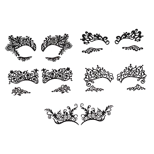 MUSISALY 5stücke Temporäre Augen Sticker Für Karneval Und Masquerade Kreative Augen Make-up Aufkleber Für Halloween Fotoshootings Und Cosplay Eyeliner Und Lidschatten Dekorationen von MUSISALY