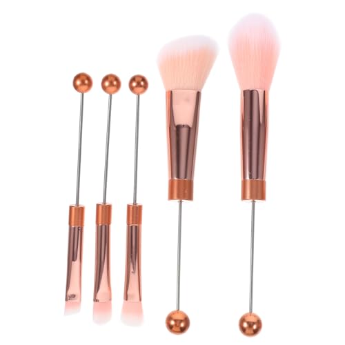 MUSISALY 5stücke Teiliges Makeup Pinsel Für Frauen Professionelle Kosmetikwerkzeuge Für Augen Und Puder Metallgriff Roségold Mit Weichen Pinselhaaren Für Zuhause Und Unterwegs von MUSISALY