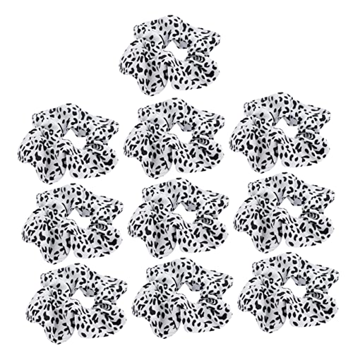 MUSISALY 50 Stück Haargummi mit Kuhmuster Haargummis für Mädchen elastische Haarbänder Haarschals haargummi für dünnes haar Haargummi für Zöpfe elastisches Haarband Mädchen Haarseil Stoff von MUSISALY