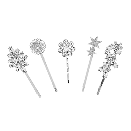 MUSISALY Haarspangen Mit Kristallblumen Und Sternen Strasssteine Sonnenblumen-design Damen Accessoire Für Styling von MUSISALY