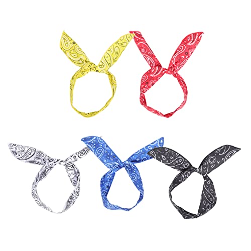 MUSISALY Stoff-haarband Mit Hasenohren-design Draht-haarspangen Für Damen Robust Und Langlebig Für Langes Tragen Verhindert Haare Verstreuen von MUSISALY