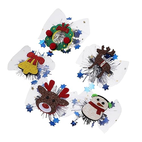 MUSISALY 5pcs Kinder Haare Clips Weihnachtsmädchen Haarklammern Haare Barrettes Party Haarzubehör von MUSISALY