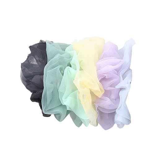 MUSISALY 5 Stück Chiffon-haarbänder Einfarbig Haarseil Pferdeschwanzhalter Haarschmuck Für Frauen Und Mädchen von MUSISALY