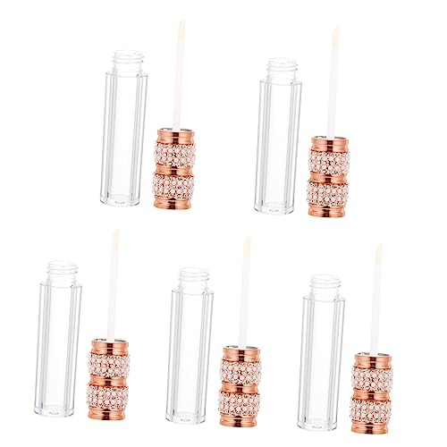 MUSISALY 5stücke Verzierung Leere Lippenstift Tube Lipgloss Flasche Nachfüllbar Lip Balm Behälter von MUSISALY