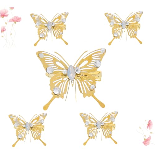 MUSISALY 5stücke Teiliges Goldene Legierung Haarspangen Mit Hollow Out Design Und Künstlichen Perlen Für Hochzeiten Partys Und Besondere Anlässe Als Haarschmuck Für Mädchen Und von MUSISALY