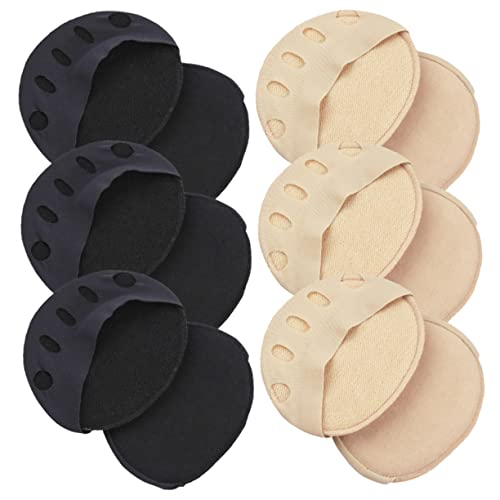 MUSISALY 6 Paar Damen Zehentrennsocken Halbe Unsichtbare Socken Rutschfeste Vorderfußsocken Komfortable Halbsocken Für High Heels von MUSISALY
