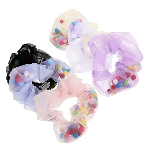 MUSISALY 6stücke Farbige Ball-haargummis Elastische Ponytail-halter Für Mädchen Vielseitig Einsetzbare Haarschmuck Für Partys Hochzeiten Und Alltag Langlebig Und Dehnbar von MUSISALY