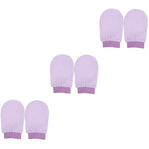 MUSISALY 6 Stk doppelseitige Handschuhe Handschuh zum Abschminken Badeschwamm Peeling-Luffa Badetuch exfoliating glove exfoliate gloves handtuch handtücher Badetücher Badehandschuhe von MUSISALY